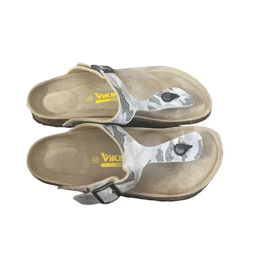 Viking Sandals Women's Size 9 White Camo Soft Footbed Sandals