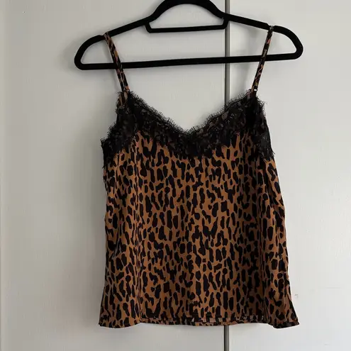 BP . Leopard Print Cami with Lace Trim - XS | Mob Wife | Barbiecore‎ | Layering - Image 5