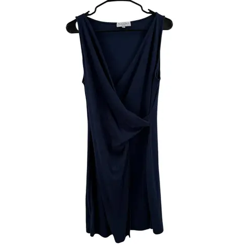 Michael Stars Abby Dress Size Large NEW Faux Wrap NWOT Navy Ultra Rib Classic
