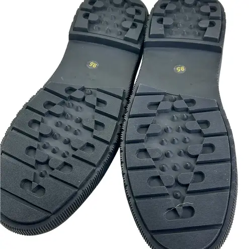 Kelsi Dagger NEW Brooklyn Pulse Gold Chain Platform Loafer 9.5 Black leather