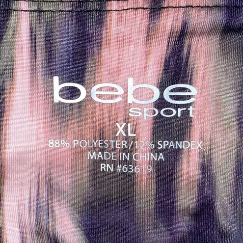 Bebe  sport leopard print leggings size XL