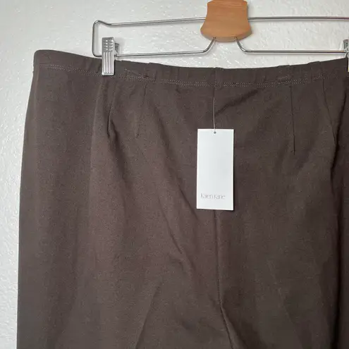 Karen Kane chocolate brown pull on piper ankle length pants size 20W