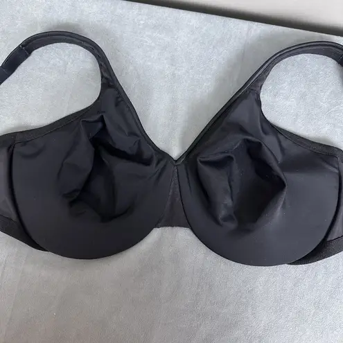 Olga’s Christina Bra Size 40DD Minimizer Black Underwire 55902 2 Ply Full Cover