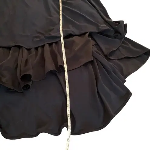 Madison James Navy Beaded Halter Prom Gown With Open Back Size 10 long 2 piece