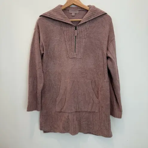 Barefoot Dreams  CozyChic Lite High Rib Half Zip Tunic size s