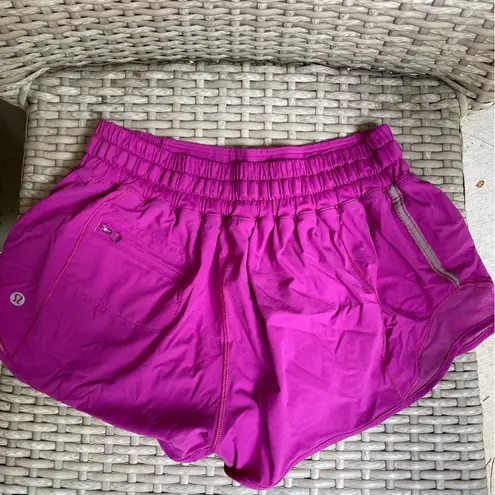 Lululemon  Hotty Hot Shorts in “Raspberry”