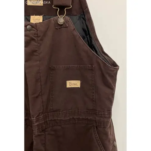 Vintage Bernie Brown Women's Burgundy Dungarees