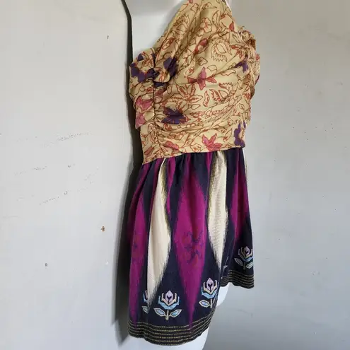 Anthropologie  Deletta Boho Silk Sleeveless Blouse Top