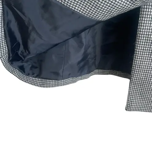 Bill Blass Vintage Women Tweed Jacket 10 Houndstooth Career Professional Blazer