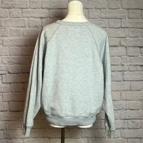 American Eagle "Est. 77" Graphic Crewneck Sweatshirt Gray Size M Size M