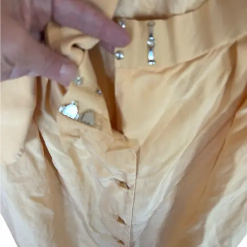 Maggy London 100% silk yellow dress