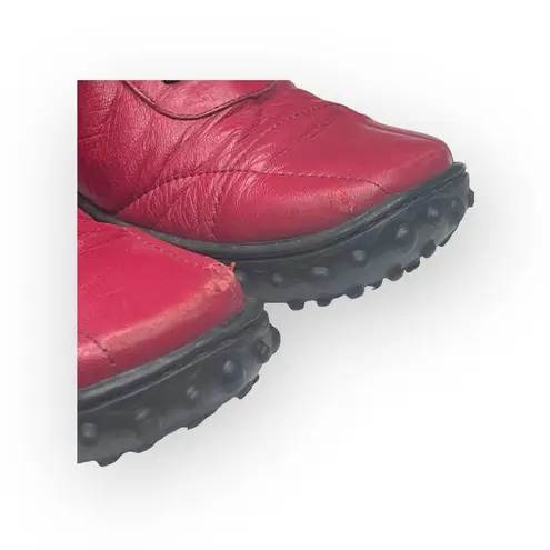 Jacques Cohen 𖦹 Hipster Chic Quilted Leather Sneakers 𖦹 Fire Engine Red 𖦹 8M Size 8