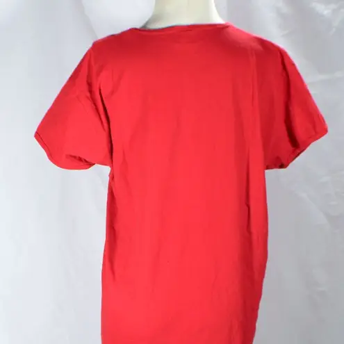 Red Queen Graphic Sleep Lounge T Shirt Dress OSFM Size undefined
