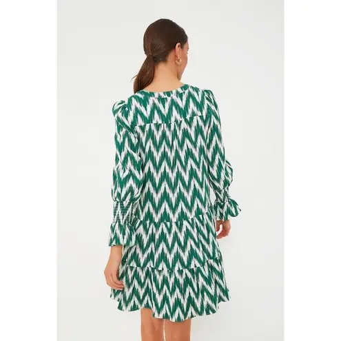 Tuckernuck Pomander Place Green White Ikat Kenzo Mini Dress Size Large