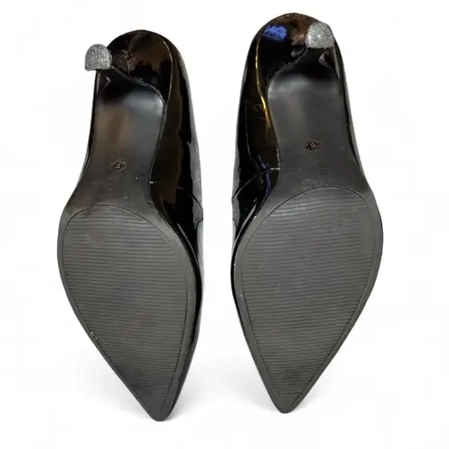 East 5th Women’s Size 10 Black Faux Patent Leather Pumps Pointed Toe Heels