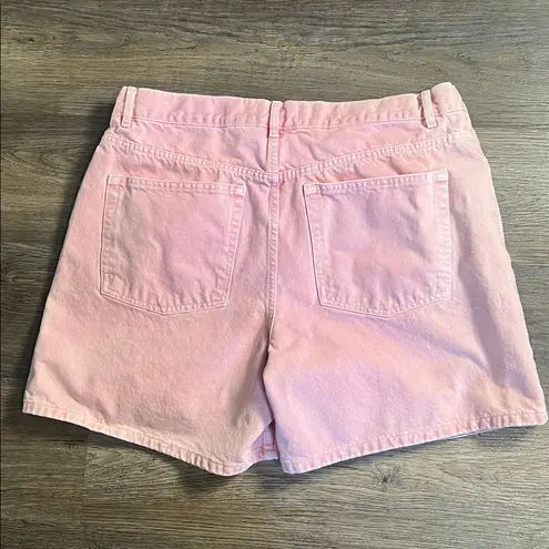MNG Denim Zaida Stylish Pink Jean Shorts Size 16