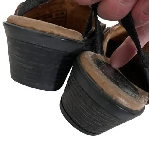 Ariat  Western Mules Snip Toe Slip On Cowboy Booties Black Red Size 6 B