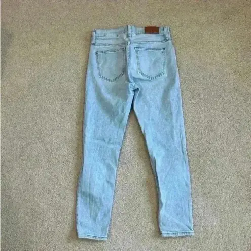 Madewell  9" Mid-Rise Skinny Crop Jeans in blue Asbury Wash: Button-Front Edition