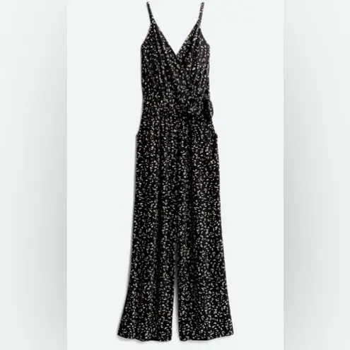 Kaileigh Black and Tan Speckled Jumpsuit