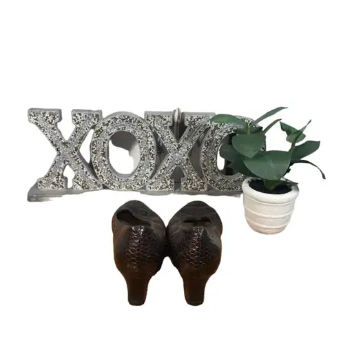 Enzo Molteni Brown Patchwork Tortoise Block Heel Slip On Shoe Women SZ 5.5