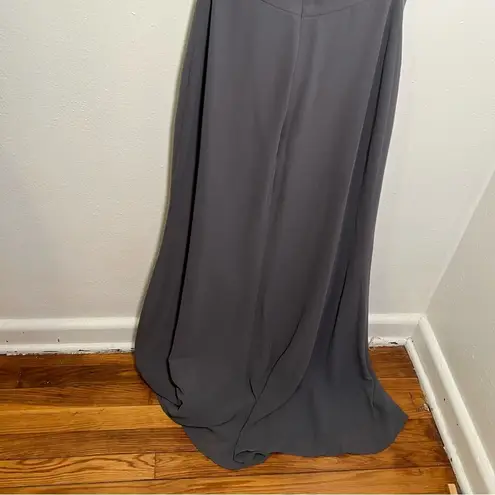 Hayley Paige Occasions Bridesmaid Dress 5714 Gunmetal Gray