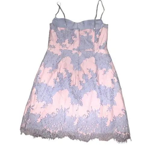 Storia  Lace Spaghetti Strap Dress Pink Purple