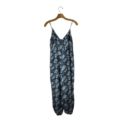 Apiece Apart Apiece Apart Jumsuit Women 4 Blue Silk Floral Paisley Ostrea Tank Boho Cottage
