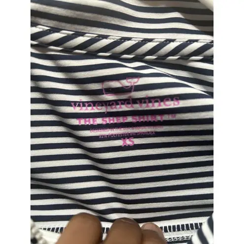 Vineyard Vines Vineyard the shep shirt Martha vineyard women blue white strip size‎ Xs