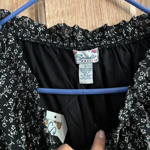 Studio West Women’s Black and White dress A-Line size L