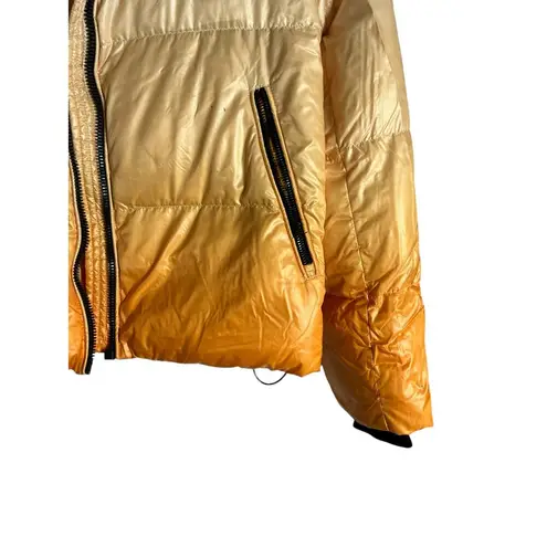 Mackage Ombré Evie Orange Down Puffer Jacket Size XS