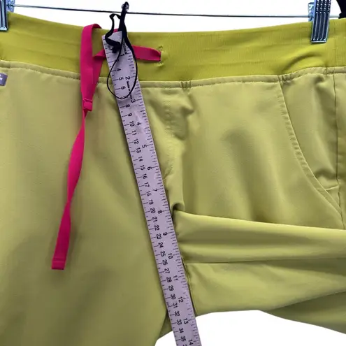 FIGS  Scrub Pants Large Work Uniform Chartreuse Yellow