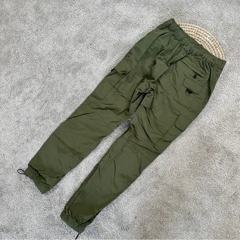 LCKR Women’s Mayday Utility Cargo Pants Nylon Pull On High Rise in Green Army S