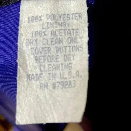 Alex Evenings ROYAL BLUE MOTHER OF THE BRIDE DRESS AND JACKET WITH JEWELS 10P