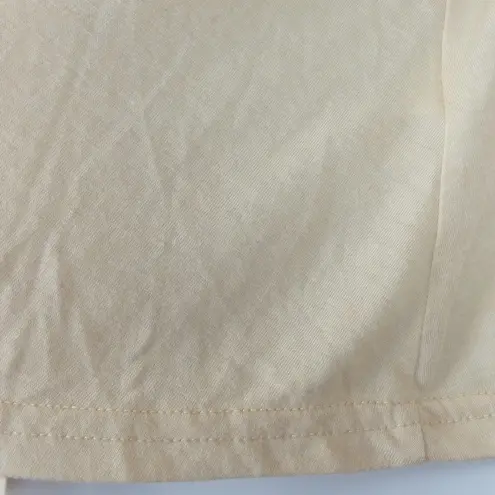 Lulus Off the Shoulder Swing Crop Top Womens M Ivory Short Sleeves Peasant Boho