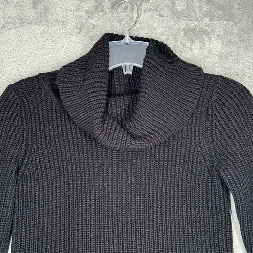 Forenza  Sweater Womens Medium Black Cowl Neck Chunky 80s 90s Y2K Casual Vintage