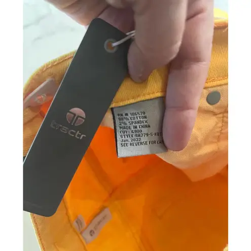 Tractr High Rise Yellow Denim Shorts Size 26