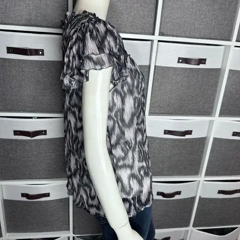 Caballero Collection Lara Top in Inky Ikat Size Small Black