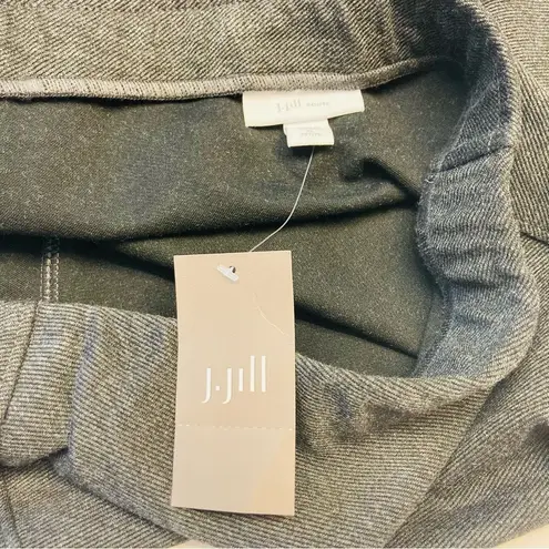J. Jill Ponte Pull On Twill Straight Pencil Skirt XL Petite Charcoal Gray NEW Size undefined