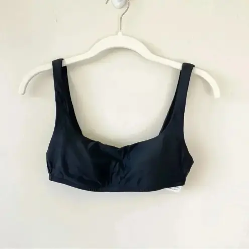 J.Crew  Squareneck bikini top in Black Size XS NWOT