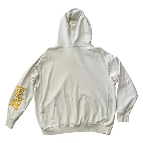 Les Girls Les Boys Hoodie Sweatpants Tracksuit Set Logo Unisex Adult Size S/M Yellow