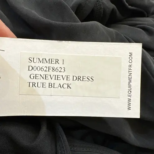 Equipment Genevieve black cutout Midi Dress Size S Silk Blend Slinky Sexy