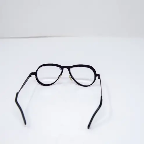 YB by Theo EyeWitness Metal Stainless Steel Pilot Oval Frame Pink Black Glasses