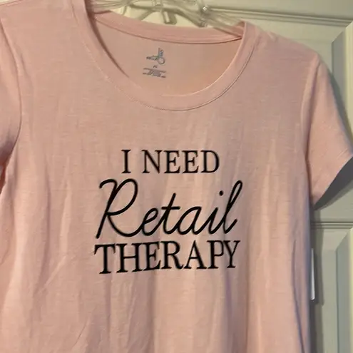 Belle Sky NWT I Need Retail Therapy Graphic Tee XS