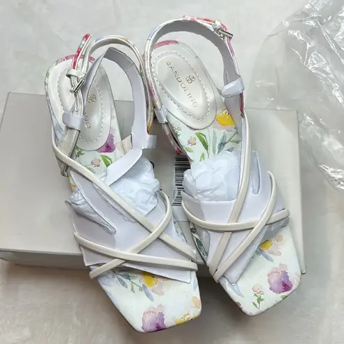 Bandolino Keltie Dress Floral Sandals Heels - Size 6.5 M- Brand new in box