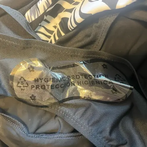 Tankini Athletic 2 Piece Tummy Control Bathing Suit Shorts Racerback Tank Tops Black Size 2X