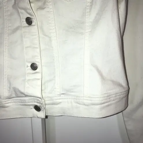 Wax Jean Basic Denim Wax Jeans Womens White Jean Jacket