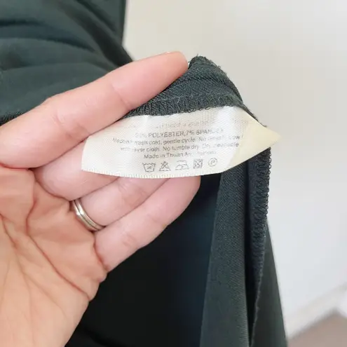 MM.LaFleur Dark Green V-Neck Aditi Sheath Career Sleeveless Dress