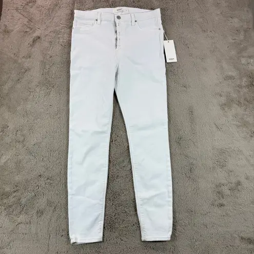 NWT Hudson Barbara Super Skinny White High Waist Jeans Sz 30 Denim Pants School White