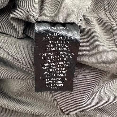 Halston Heritage Antique Silver Sequin Minidress size 2 Side Cutouts Sleeveless - Image 12