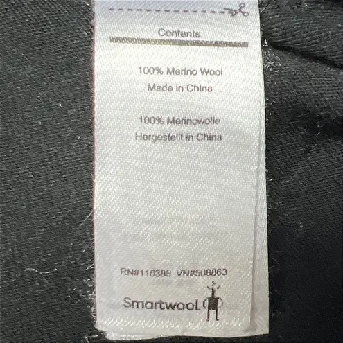 Smartwool Women's Merino Thermal 1/4 Zip Base Layer XL Black Slim EUC - Image 9